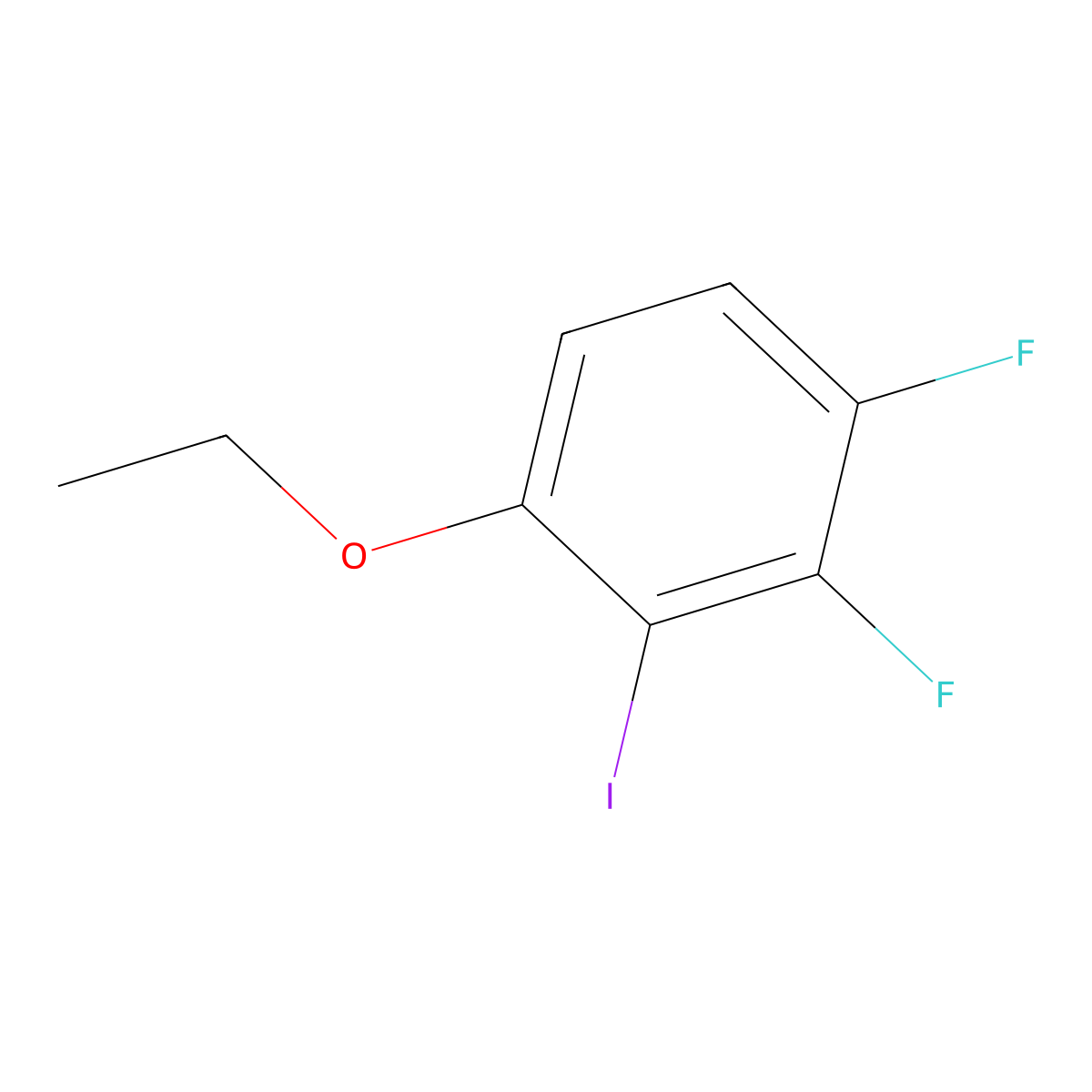 1-Ethoxy-3,4-difluoro-2-iodobenZene molecular structure, CAS 2384732-12-9