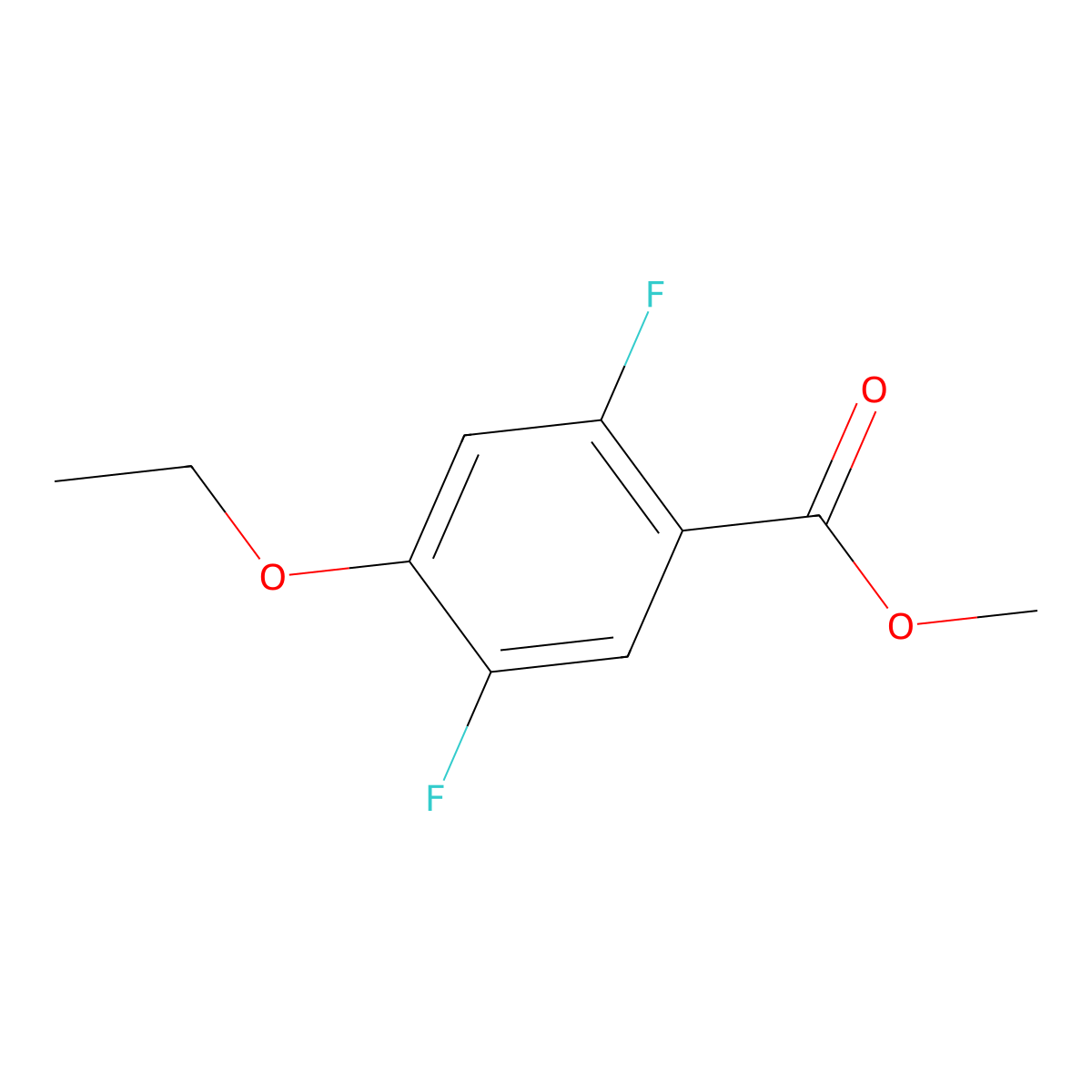 Methyl 4-ethoxy-2,5-difluorobenzoate molecular structure, CAS 2384746-21-6