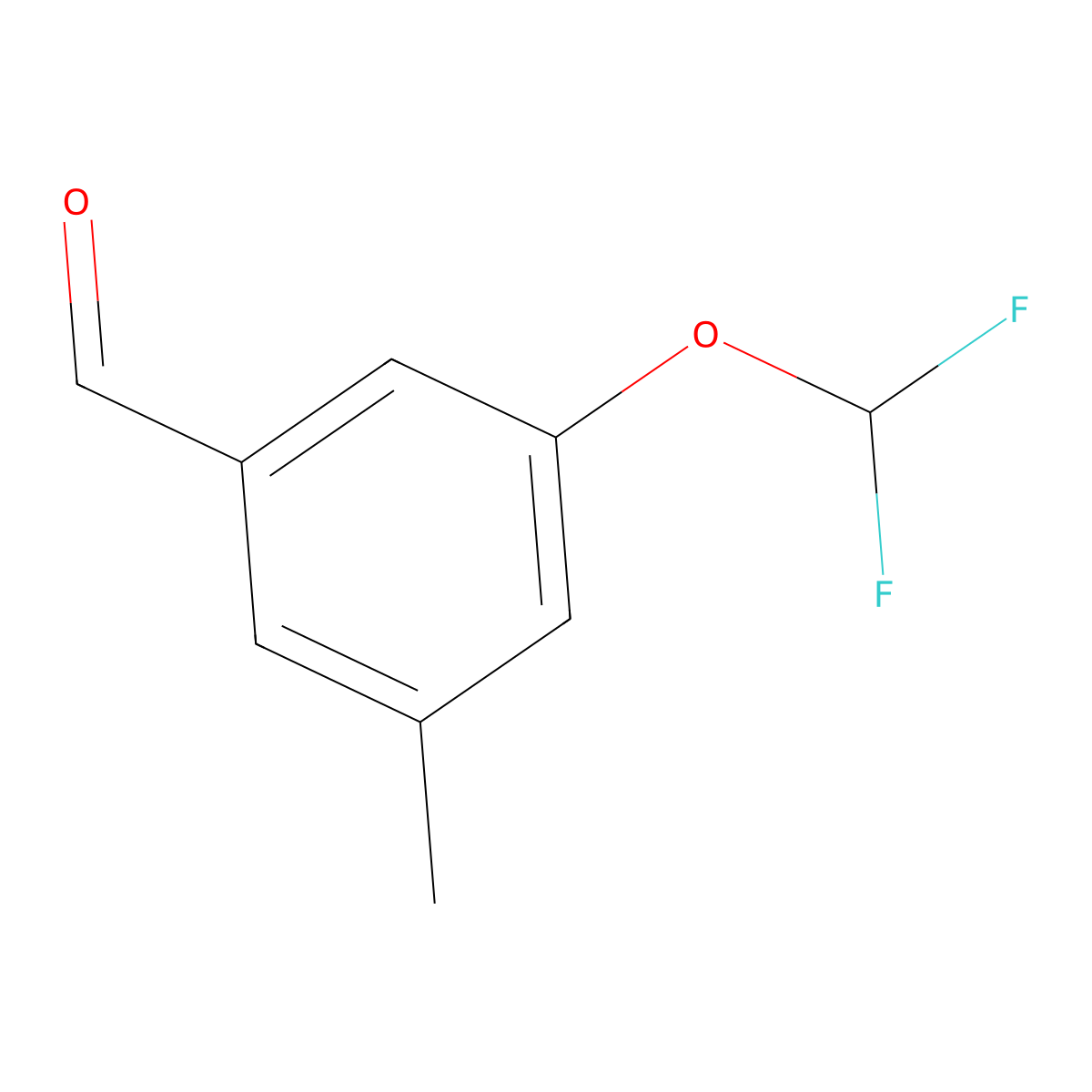 3-(Difluoromethoxy)-5-methylbenzaldehyde molecular structure, CAS 2384756-86-7