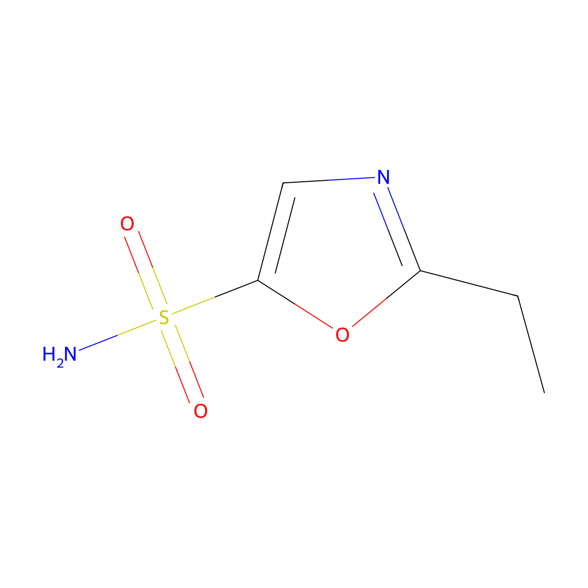 2-Ethyl-1,3-oxazole-5-sulfonamide molecular structure, CAS 2384758-63-6