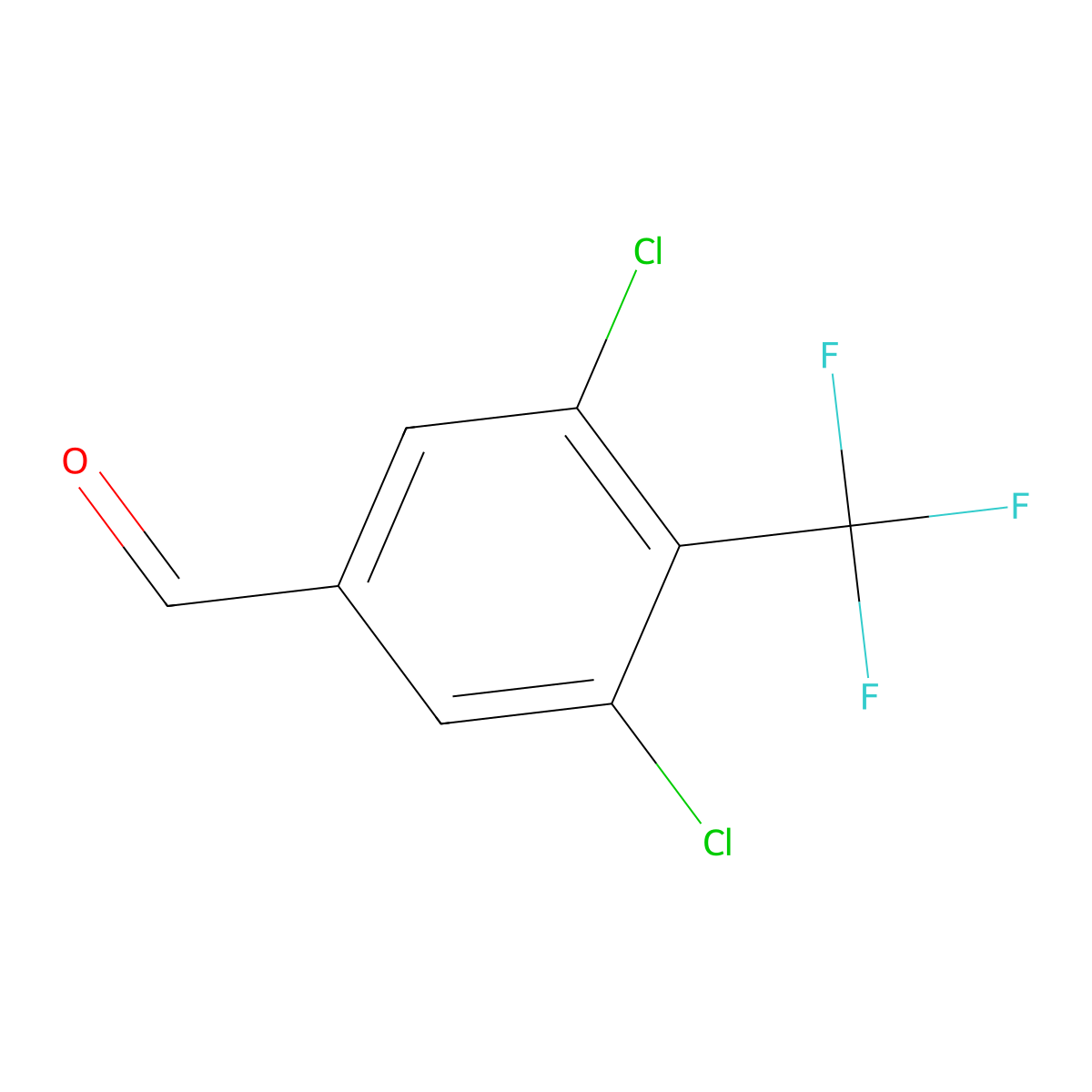 3,5-Dichloro-4-(trifluoromethyl)benzaldehyde molecular structure, CAS 2384787-42-0