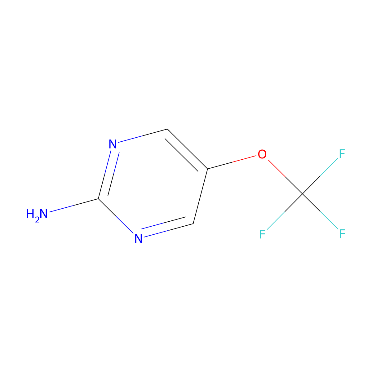 5-(Trifluoromethoxy)pyrimidin-2-amine molecular structure, CAS 2384802-72-4