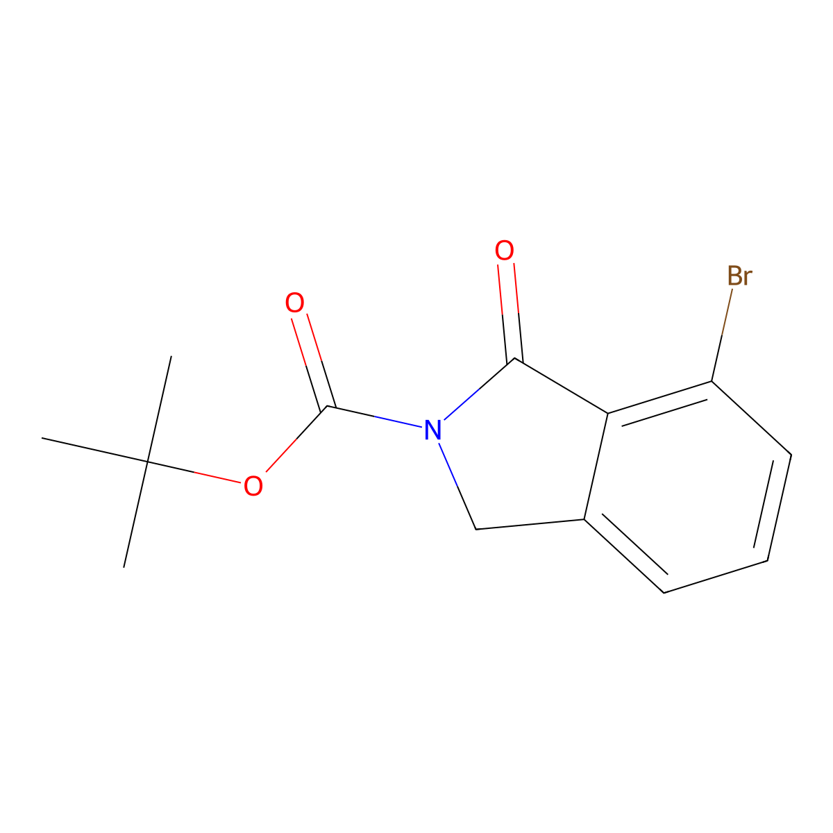 1,1-Dimethylethyl 7-bromo-1,3-dihydro-1-oxo-2H-isoindole-2-carboxylate molecular structure, CAS 2384818-95-3