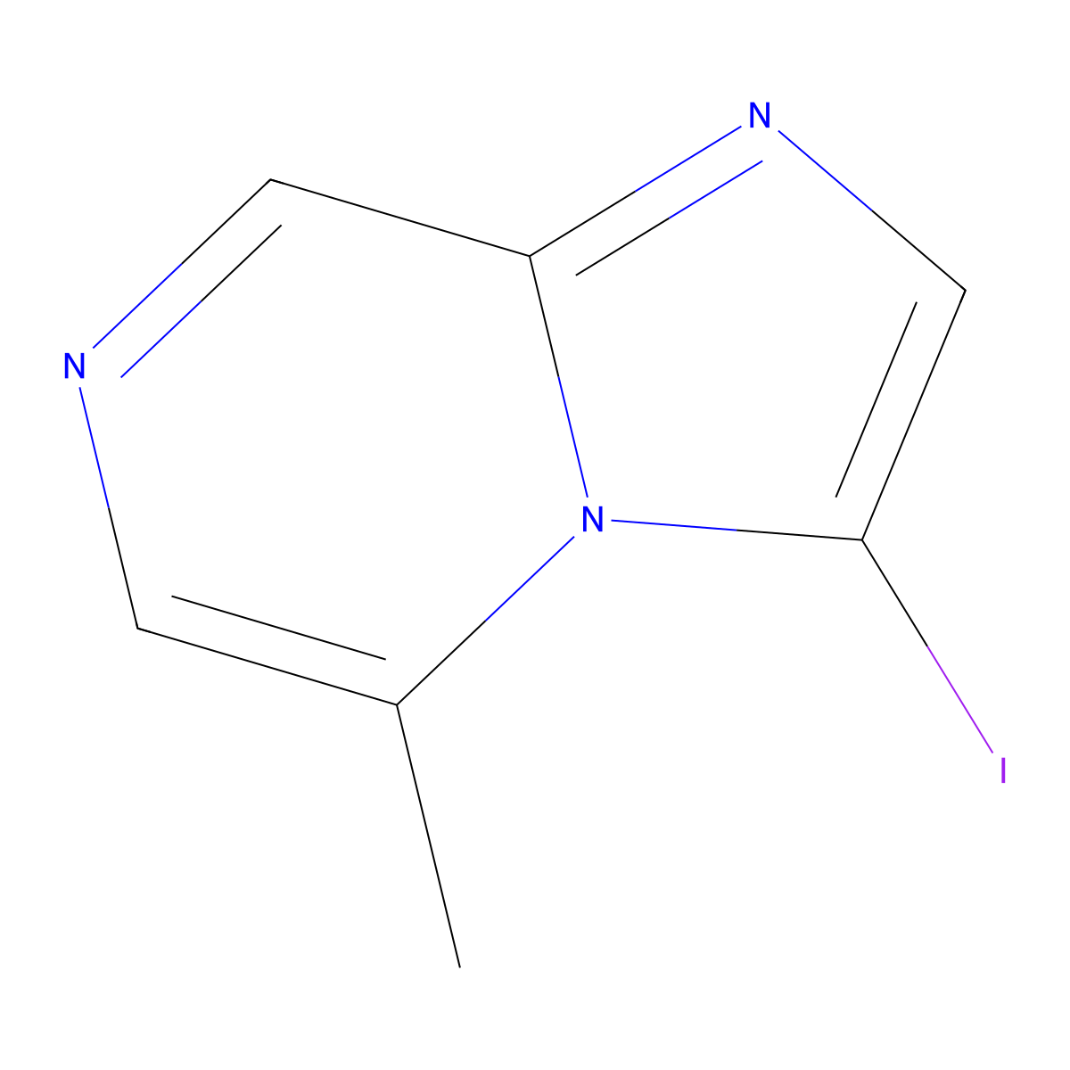 3-Iodo-5-methylimidazo[1,2-a]pyrazine molecular structure, CAS 2384837-22-1