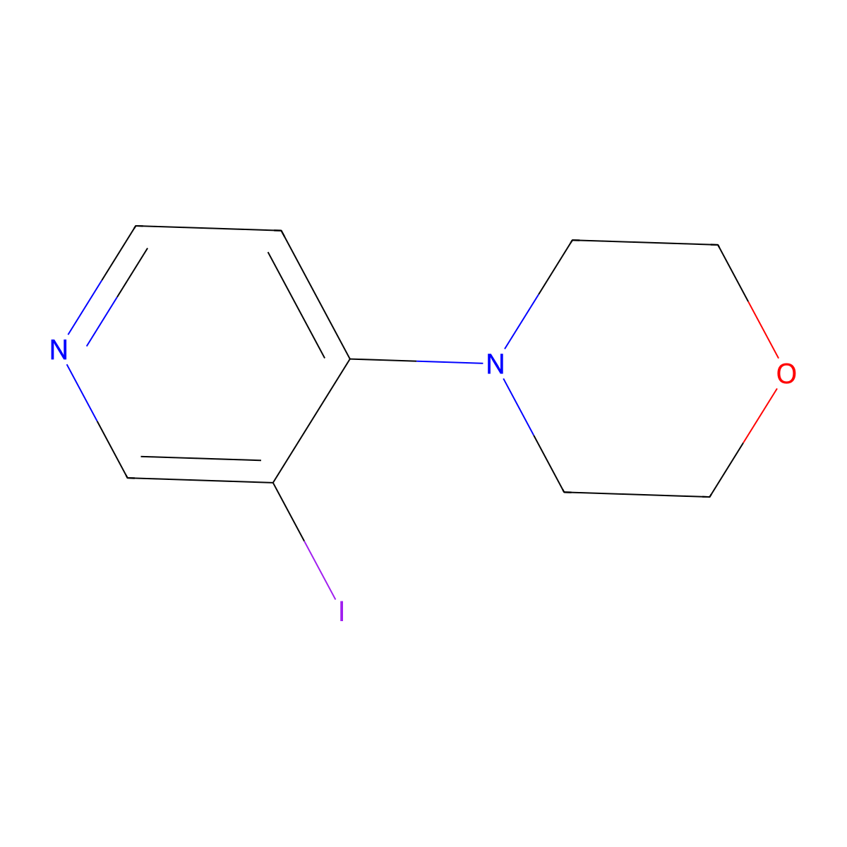 4-(3-Iodopyridin-4-yl)morpholine molecular structure, CAS 2384849-74-3