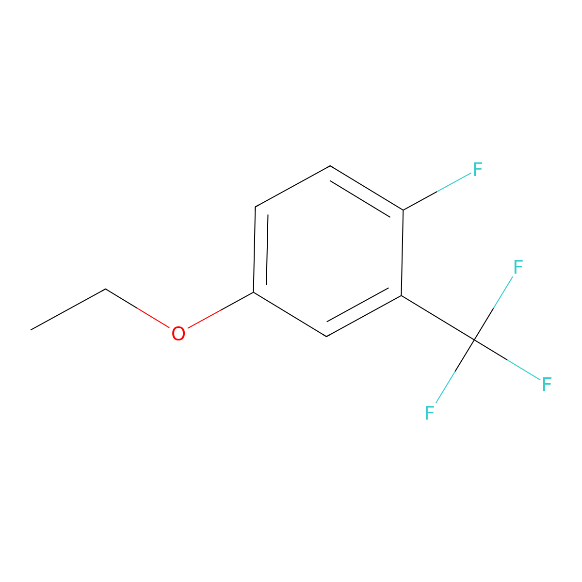 4-Ethoxy-1-fluoro-2-(trifluoromethyl)benzene molecular structure, CAS 2384857-84-3
