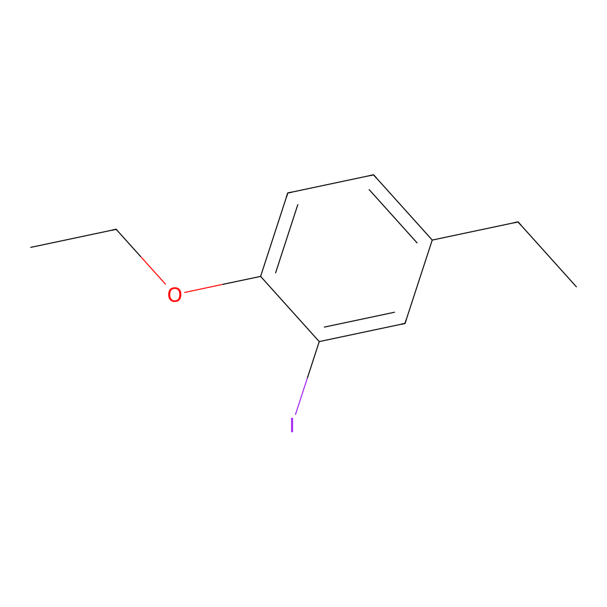 1-Ethoxy-4-ethyl-2-iodobenzene molecular structure, CAS 2384877-15-8