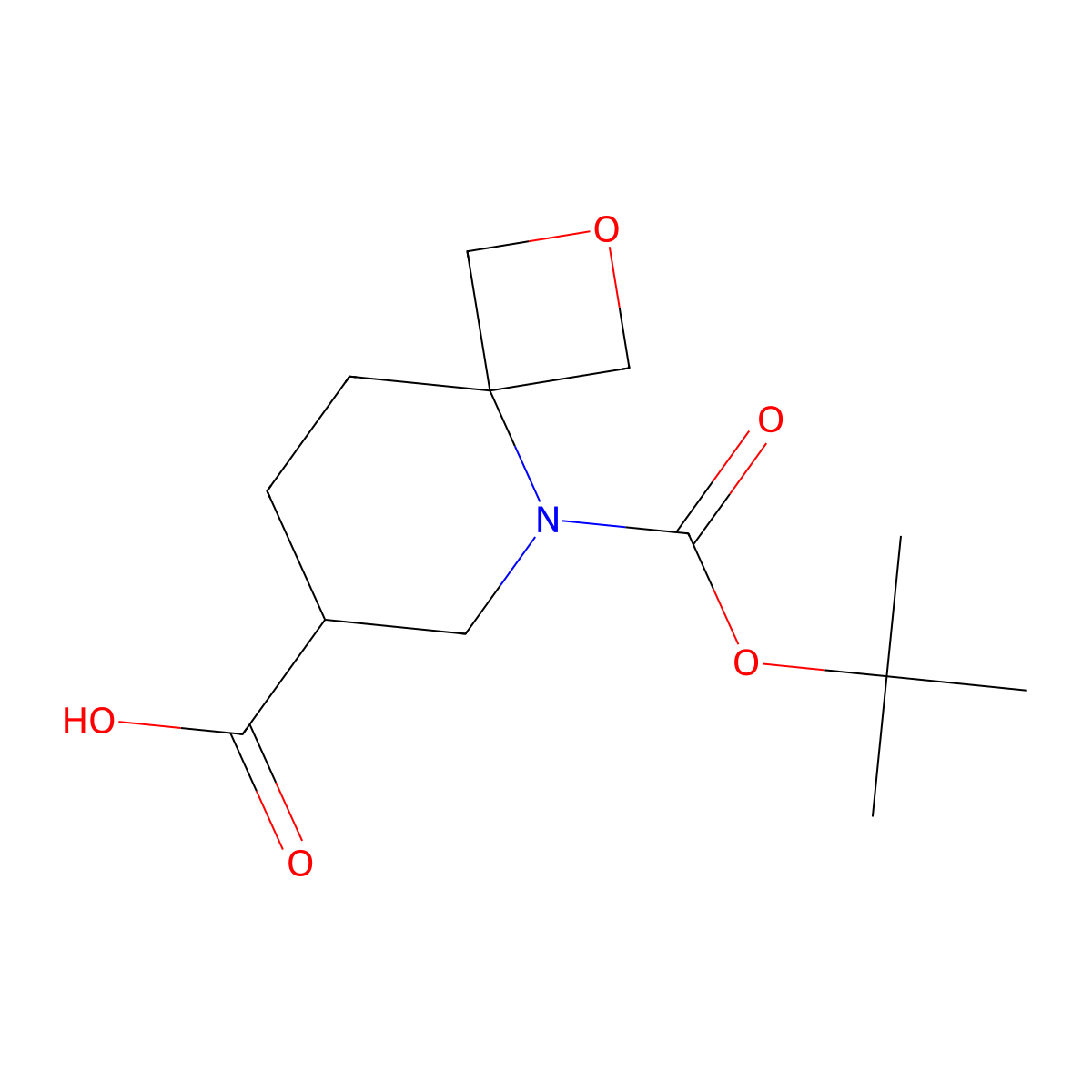 5-[(Tert-butoxy)carbonyl]-2-oxa-5-azaspiro[3.5]nonane-7-carboxylic acid molecular structure, CAS 2384884-32-4