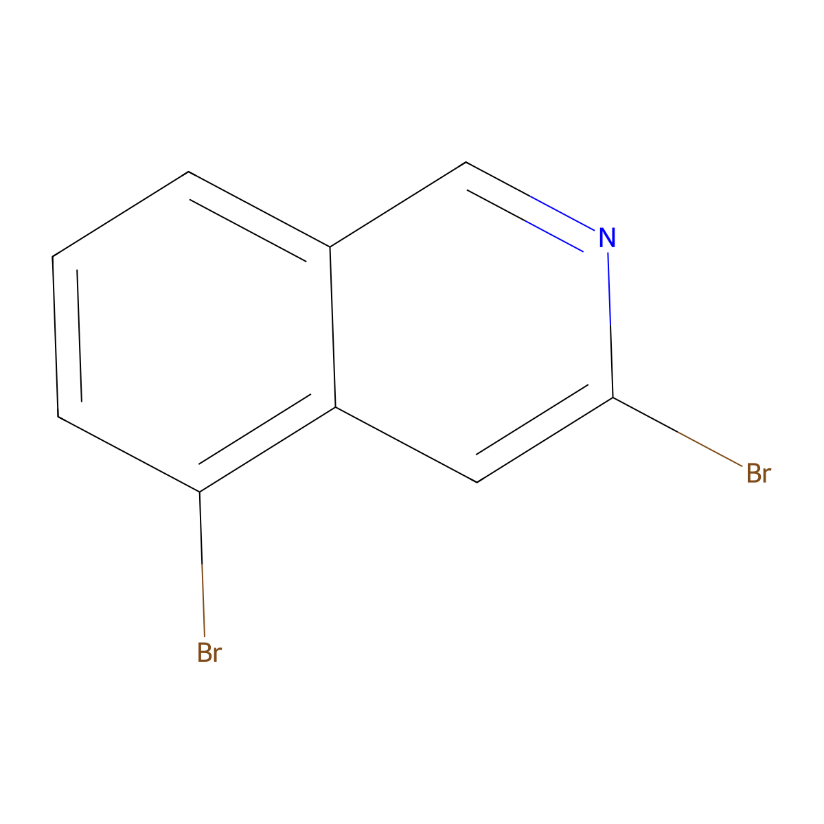 3,5-Dibromoisoquinoline molecular structure, CAS 2384891-06-7