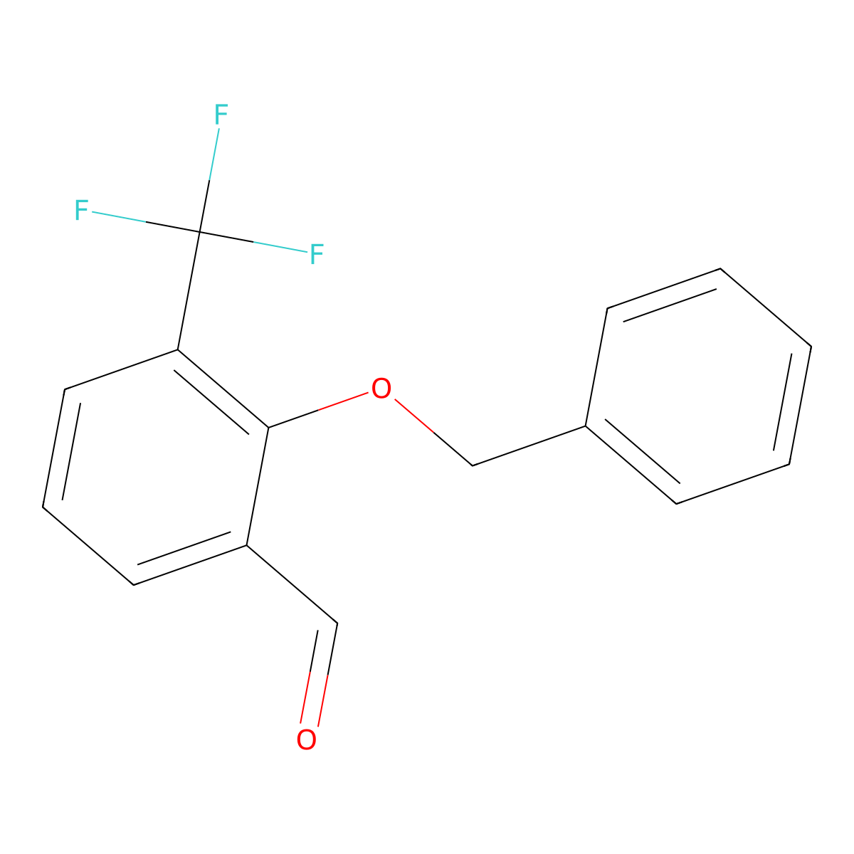 2-(Benzyloxy)-3-(trifluoromethyl)benzaldehyde molecular structure, CAS 2384909-95-7