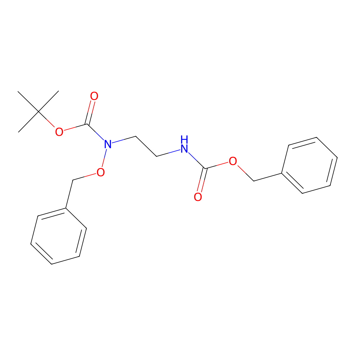 benzyl N-{2-[(benzyloxy)[(tert-butoxy)carbonyl]amino]ethyl}carbamate molecular structure, CAS 2384941-14-2
