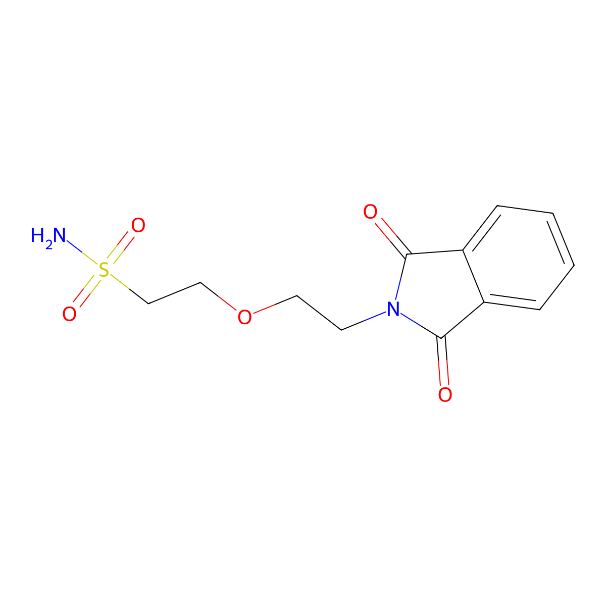 2-[2-(1,3-dioxo-2,3-dihydro-1H-isoindol-2-yl)ethoxy]ethane-1-sulfonamide molecular structure, CAS 2384959-13-9