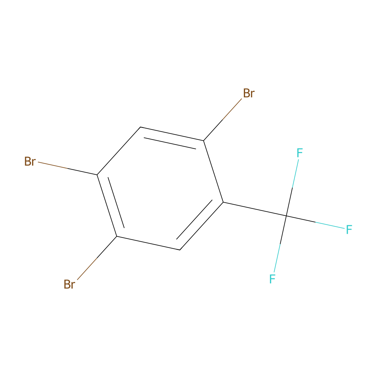1,2,4-Tribromo-5-(trifluoromethyl)benzene molecular structure, CAS 2384961-99-1
