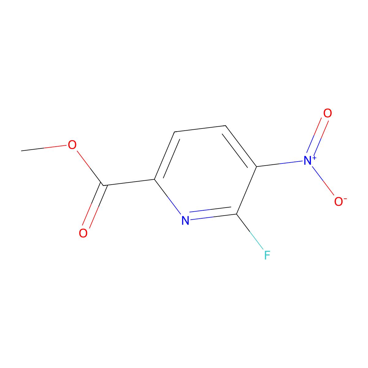 6-Fluoro-5-nitro-pyridine-2-carboxylic acid methyl ester molecular structure, CAS 2384970-21-0