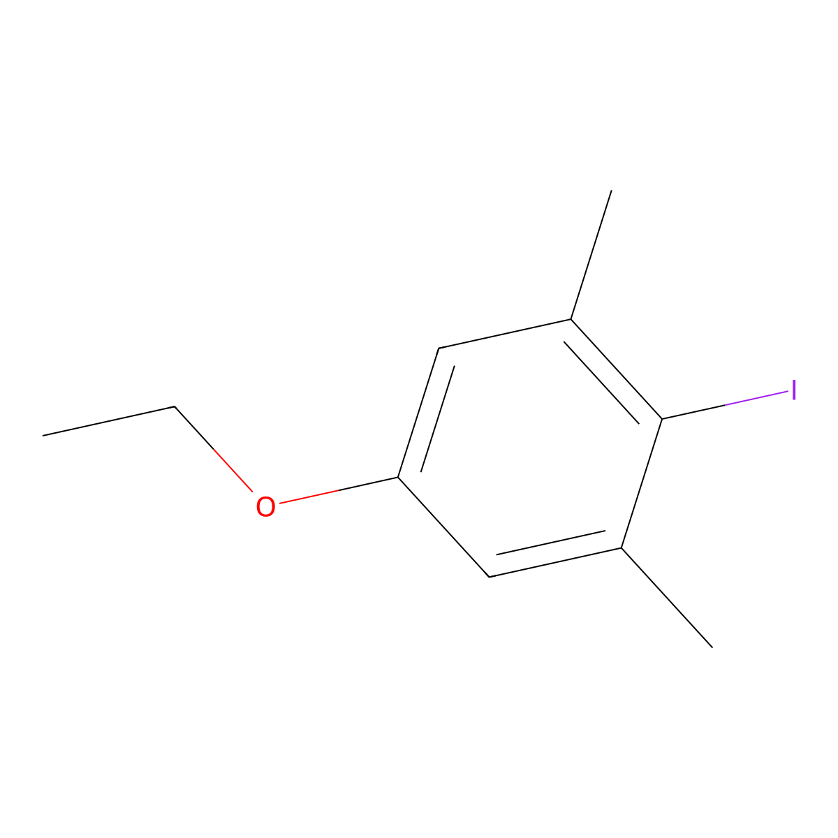 5-Ethoxy-2-iodo-1,3-dimethylbenzene molecular structure, CAS 2384999-88-4
