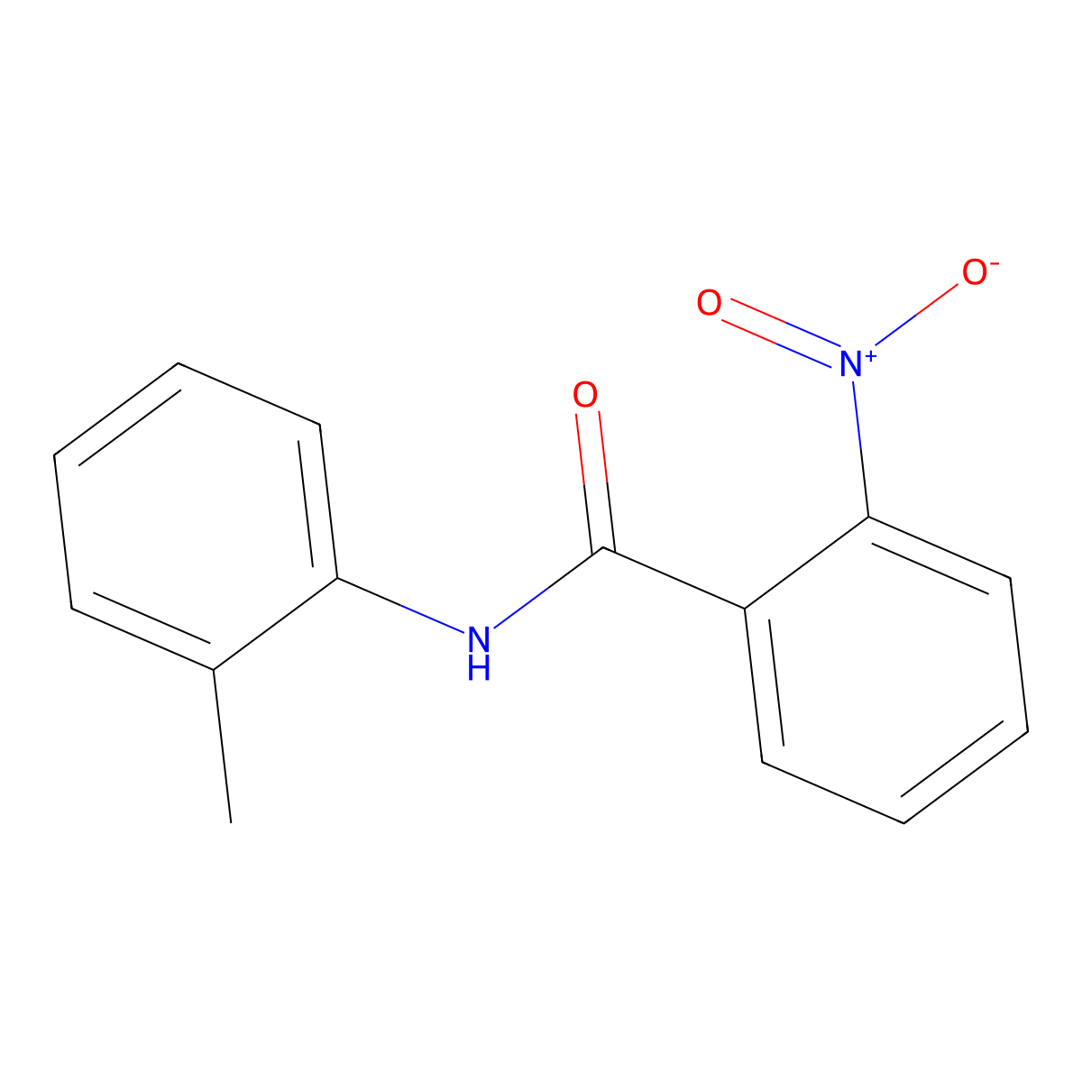 N-(2-Methylphenyl)-2-nitrobenzamide molecular structure, CAS 2385-25-3