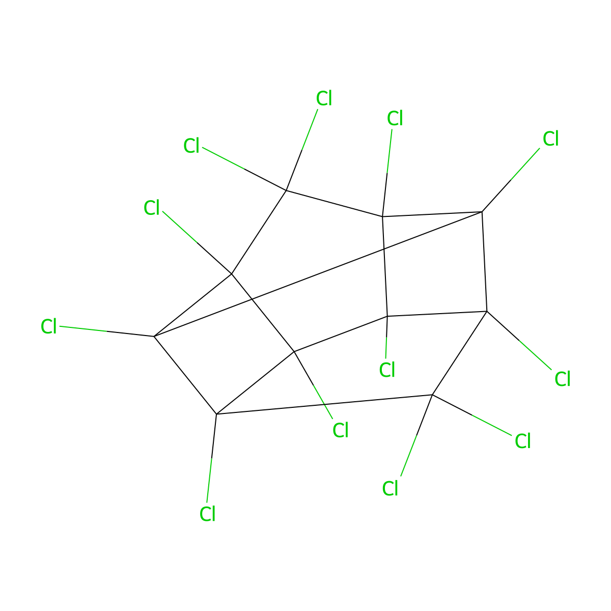 Mirex molecular structure, CAS 2385-85-5