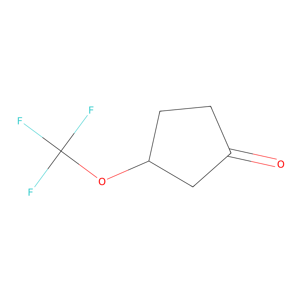 3-(Trifluoromethoxy)cyclopentan-1-one molecular structure, CAS 2385011-93-6
