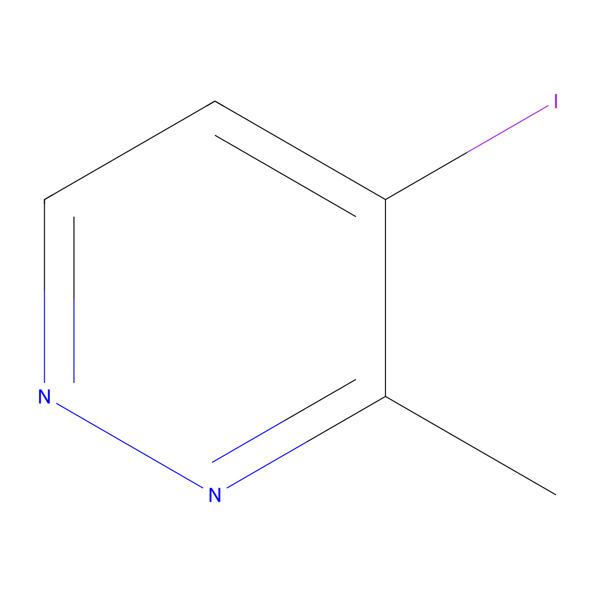 4-Iodo-3-methylpyridazine molecular structure, CAS 2385021-60-1