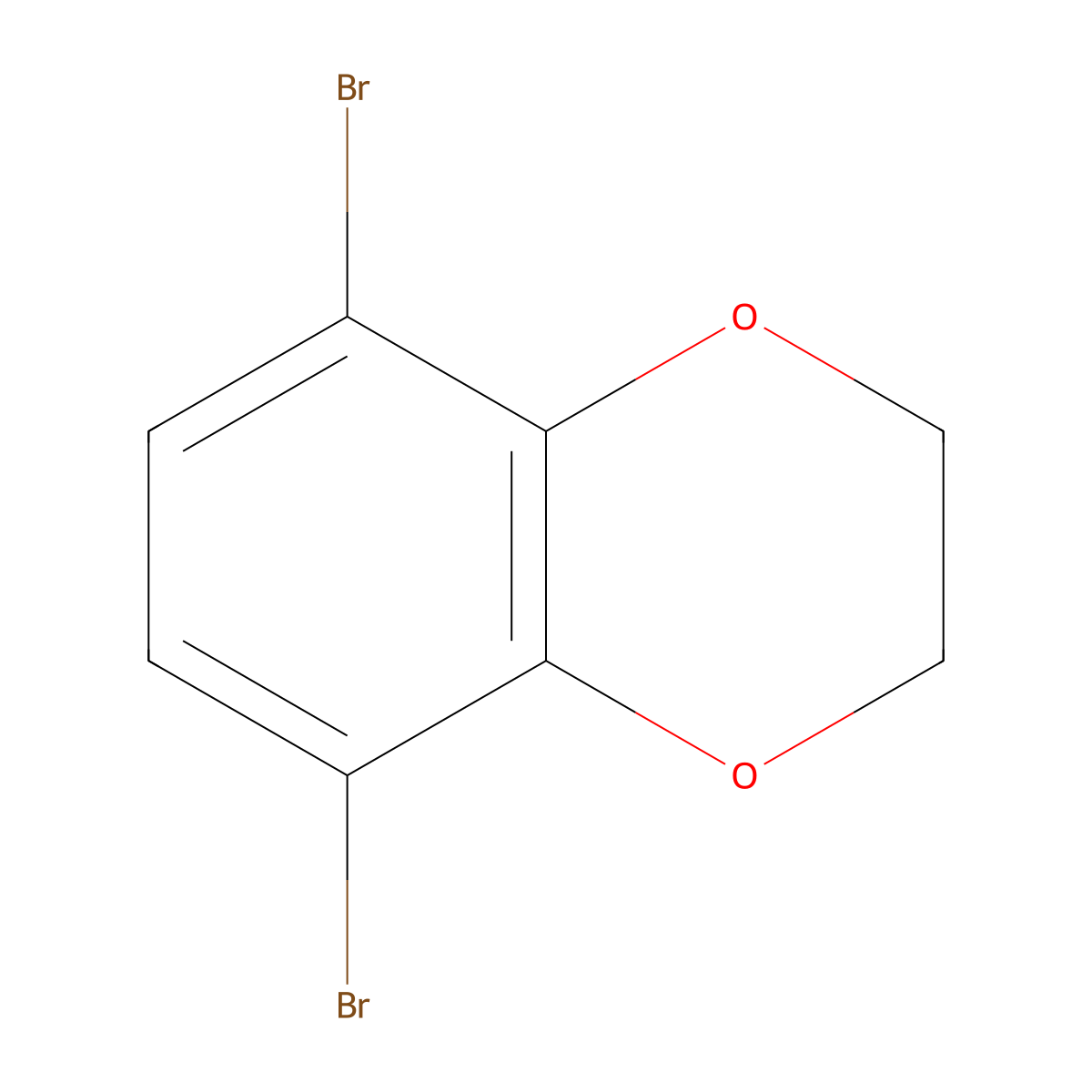 5,8-Dibromo-2,3-dihydro-1,4-benzodioxin molecular structure, CAS 2385024-17-7