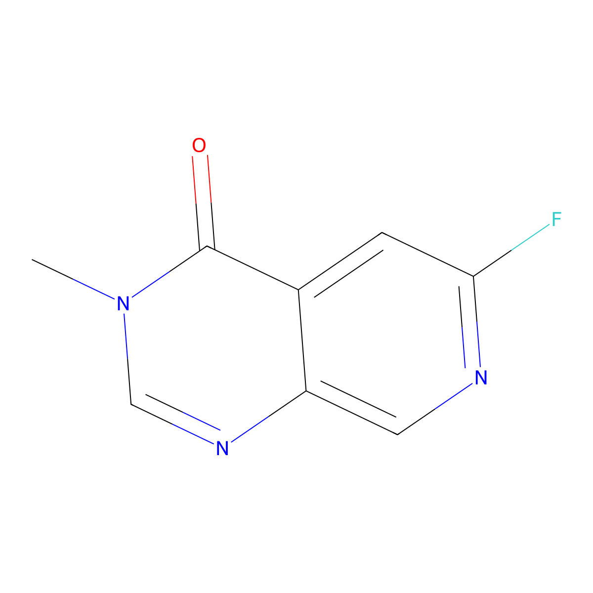 6-fluoro-3-methyl-3H,4H-pyrido(3,4-d)pyrimidin-4-one molecular structure, CAS 2385060-38-6