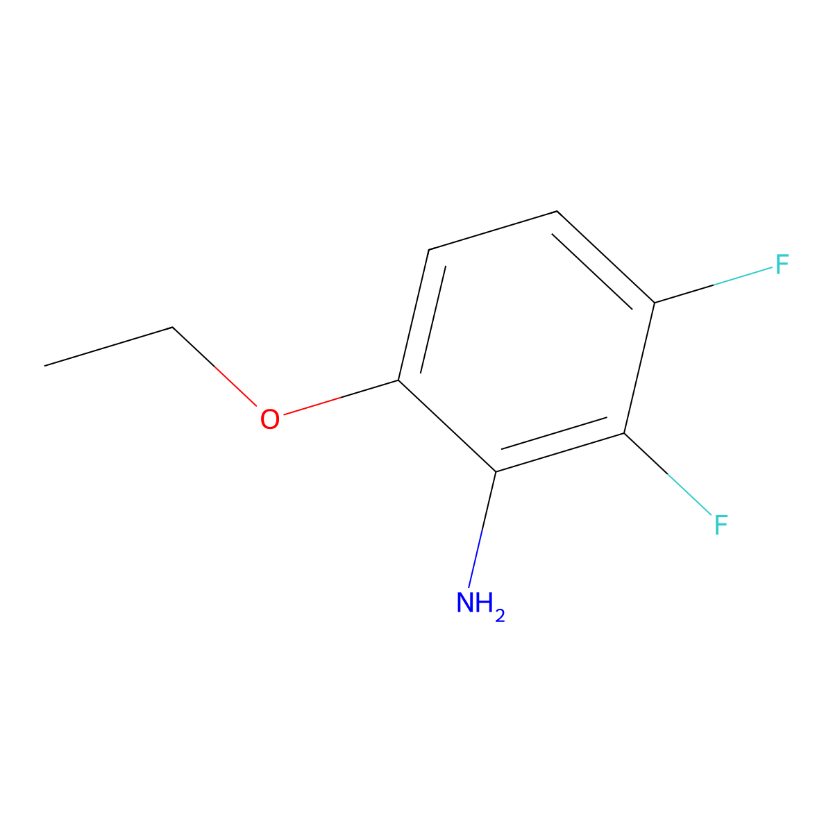 6-Ethoxy-2,3-difluoroaniline molecular structure, CAS 2385070-70-0