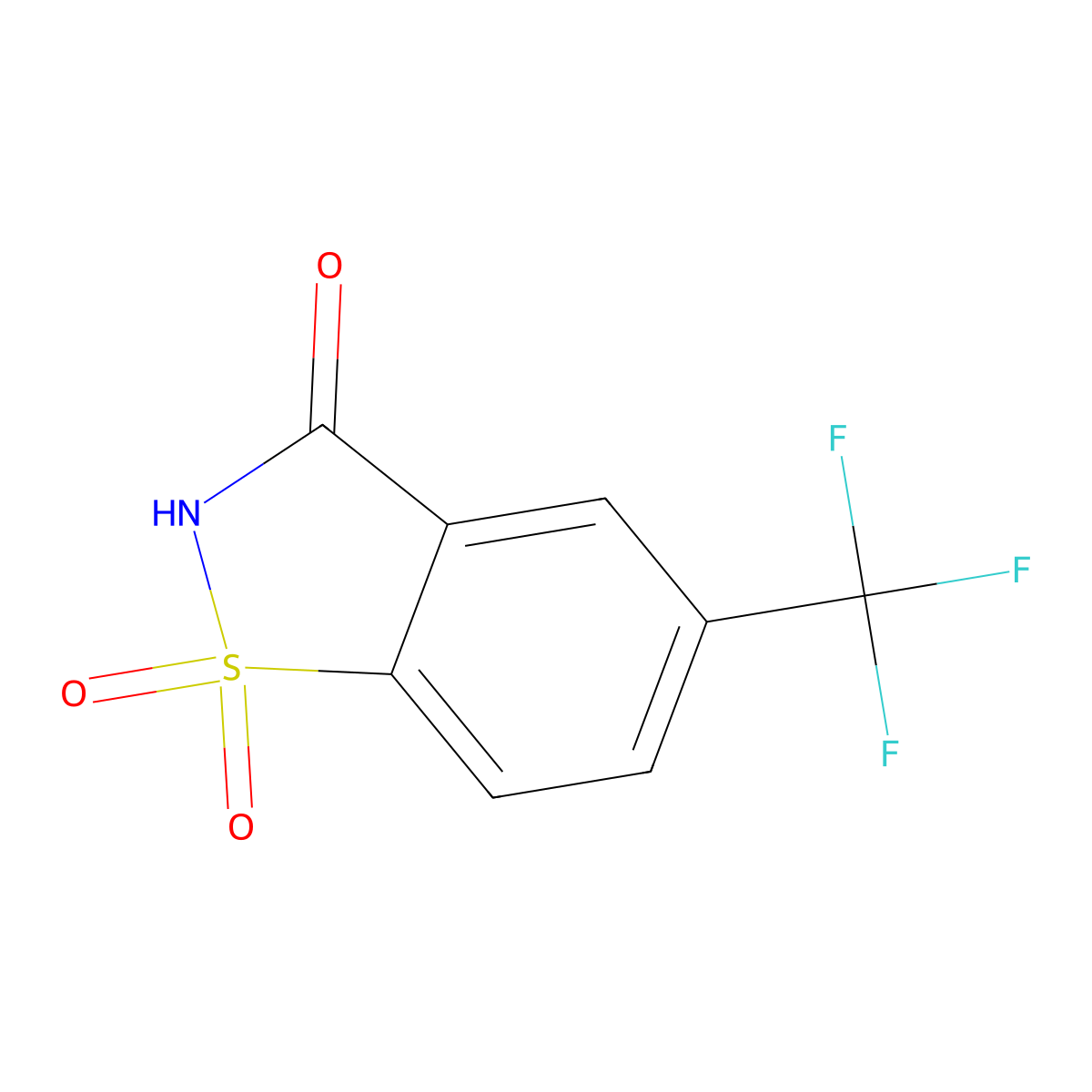 5-(Trifluoromethyl)-2,3-dihydro-1lambda6,2-benzothiazole-1,1,3-trione molecular structure, CAS 2385071-69-0