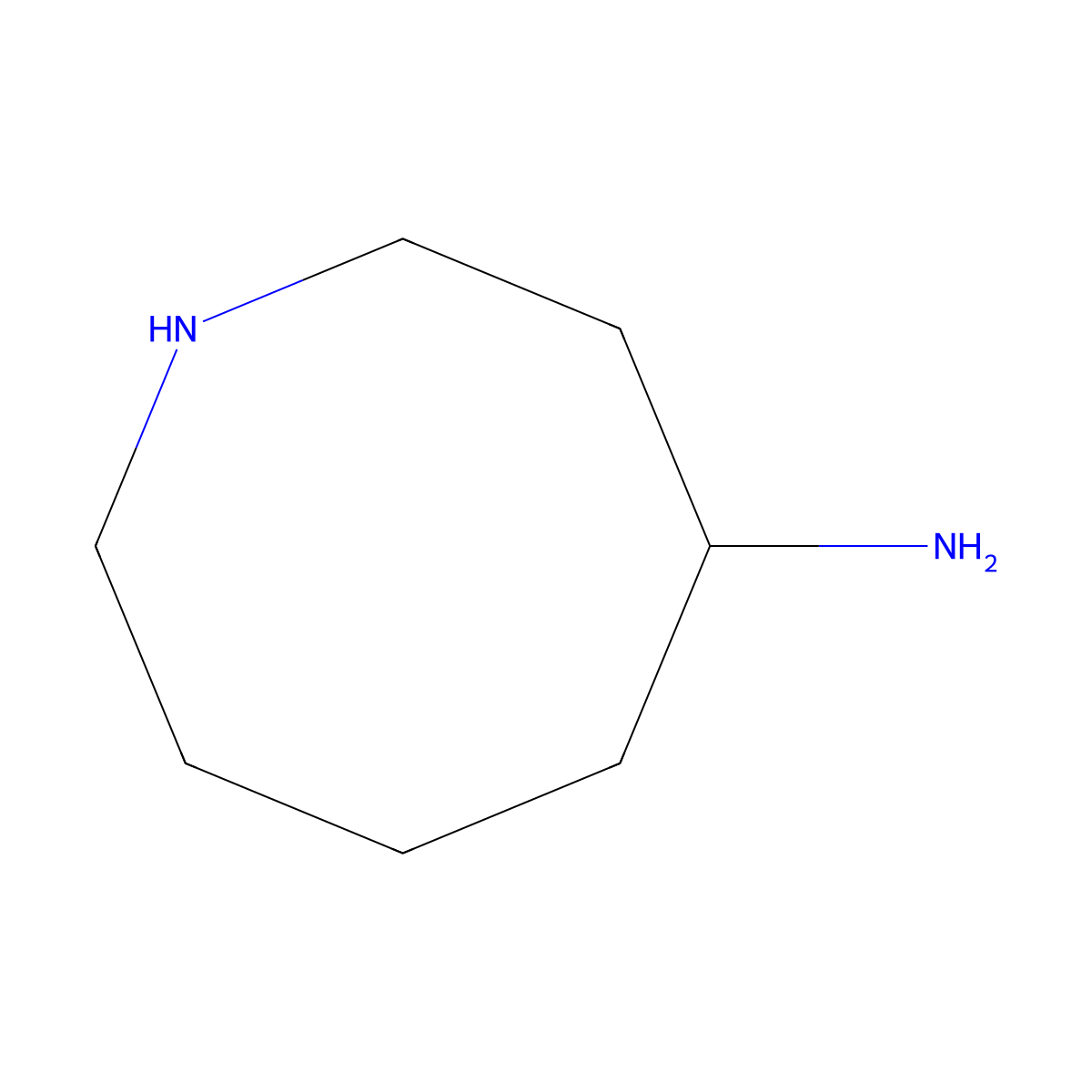 Azocan-4-amine molecular structure, CAS 2385096-50-2