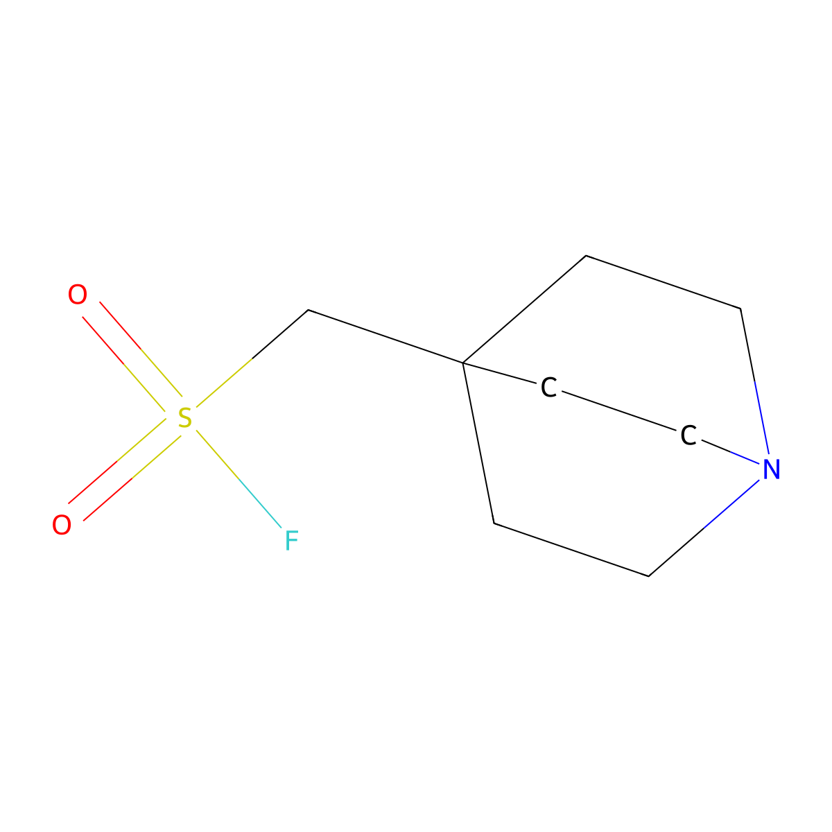 {1-Azabicyclo[2.2.2]octan-4-yl}methanesulfonyl fluoride molecular structure, CAS 2385158-04-1