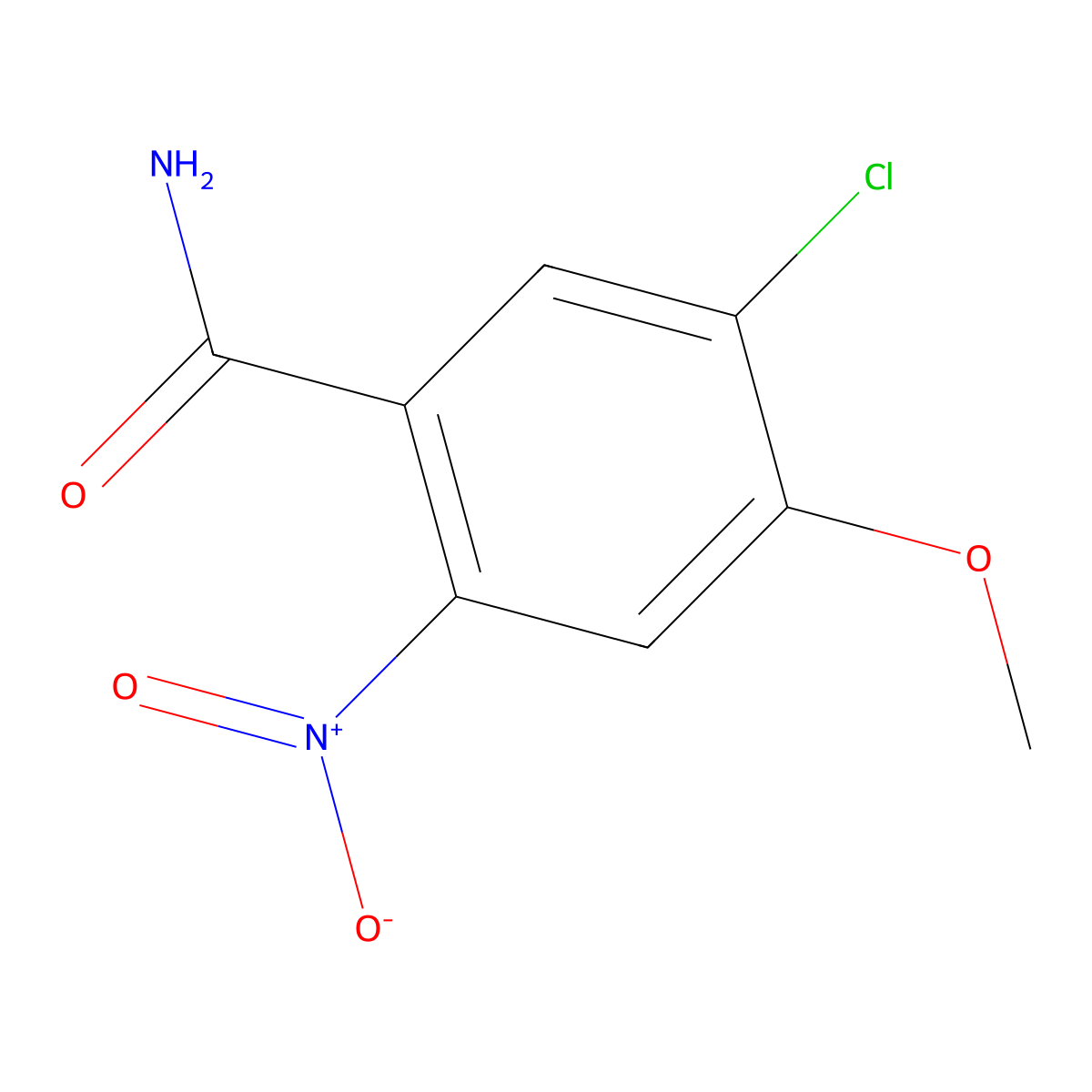 5-Chloro-4-methoxy-2-nitrobenzamide molecular structure, CAS 2385160-59-6