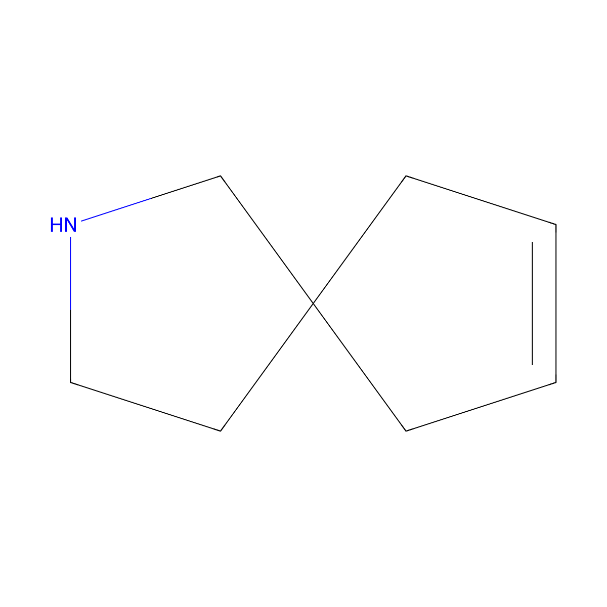 2-Azaspiro[4.4]non-7-ene molecular structure, CAS 2385207-01-0