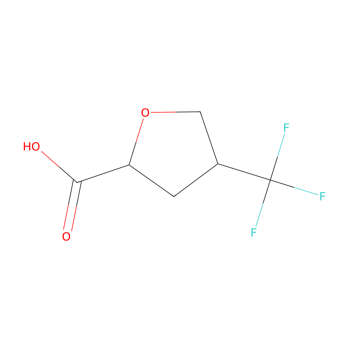 4-(Trifluoromethyl)oxolane-2-carboxylic acid molecular structure, CAS 2385241-16-5