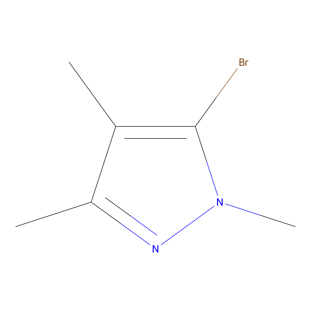 5-Bromo-1,3,4-trimethyl-1H-pyrazole molecular structure, CAS 2385244-59-5