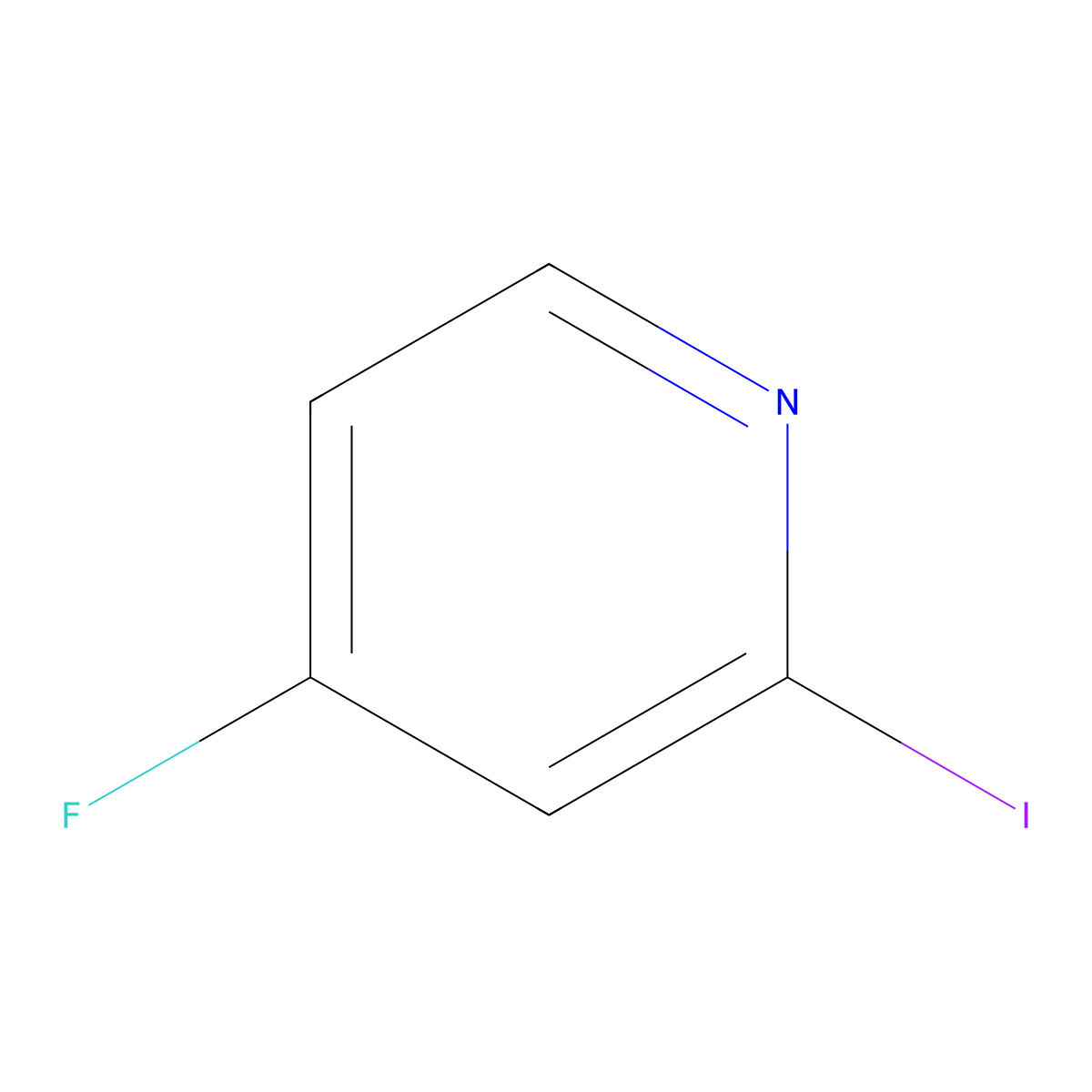 4-Fluoro-2-iodopyridine molecular structure, CAS 2385268-22-2