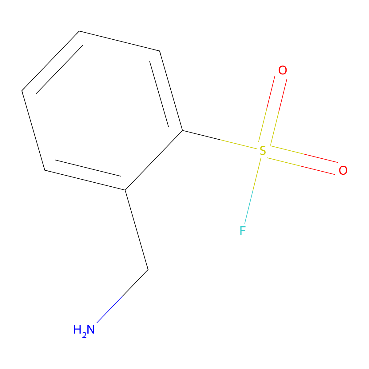 2-(Aminomethyl)benzene-1-sulfonyl fluoride molecular structure, CAS 2385272-54-6