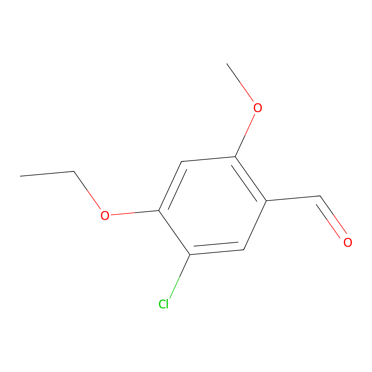 5-Chloro-4-ethoxy-2-methoxybenzaldehyde molecular structure, CAS 2385274-73-5