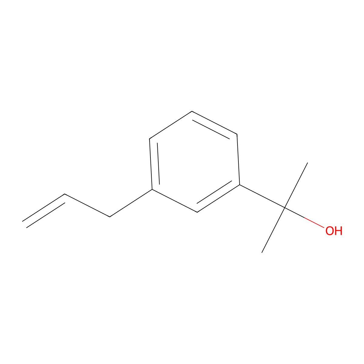 alpha,alpha-Dimethyl-3-(2-propen-1-yl)benzenemethanol molecular structure, CAS 23853-87-4
