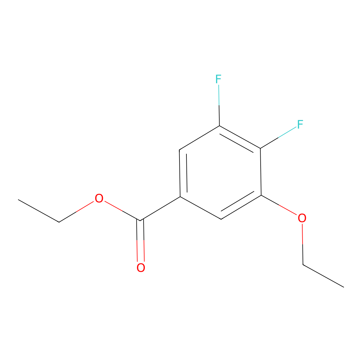 Ethyl 3-ethoxy-4,5-difluorobenzoate molecular structure, CAS 2385313-87-9