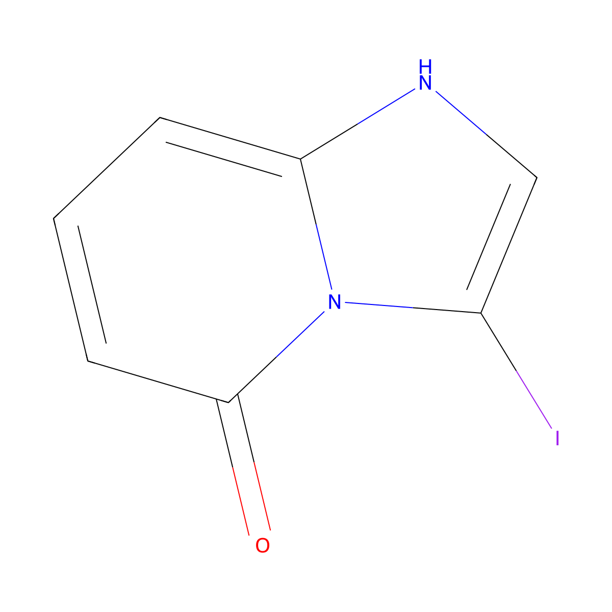 3-Iodoimidazo[1,2-a]pyridin-5-ol molecular structure, CAS 2385314-89-4