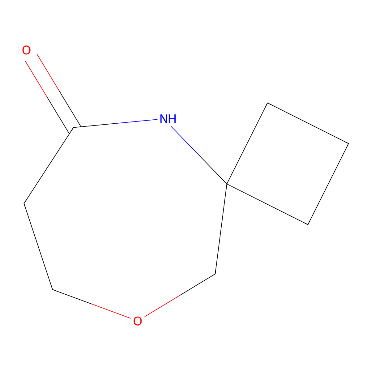 9-Oxa-5-azaspiro[3.6]decan-6-one molecular structure, CAS 2385350-20-7