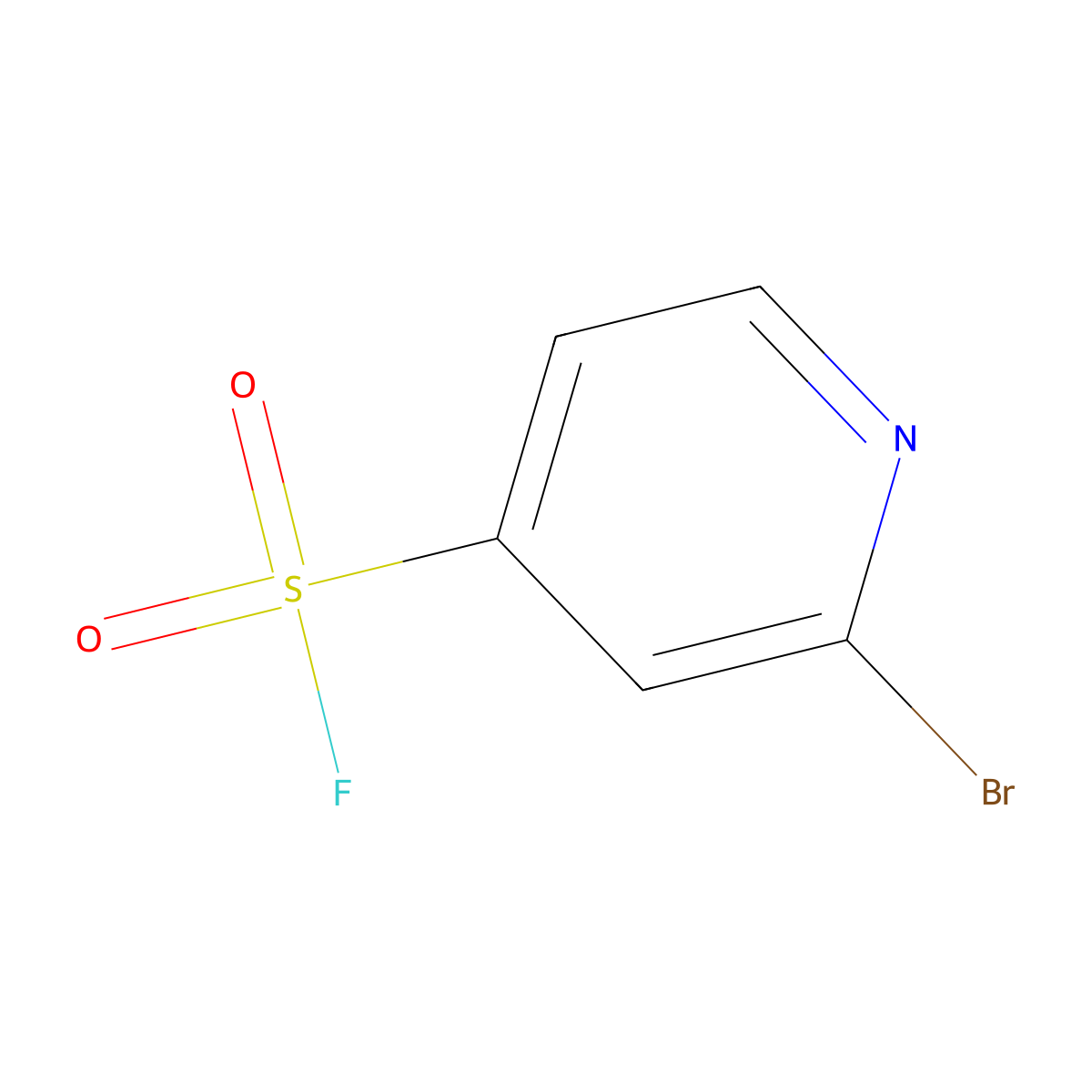 2-Bromopyridine-4-sulfonyl fluoride molecular structure, CAS 2385372-16-5