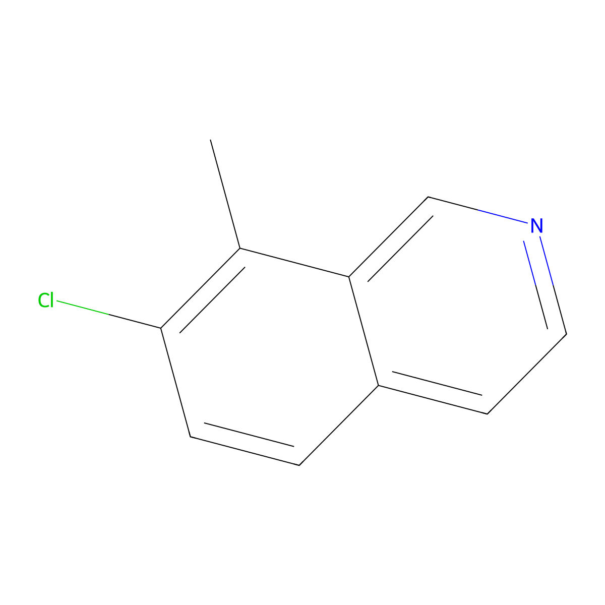 7-Chloro-8-methylisoquinoline molecular structure, CAS 2385373-46-4