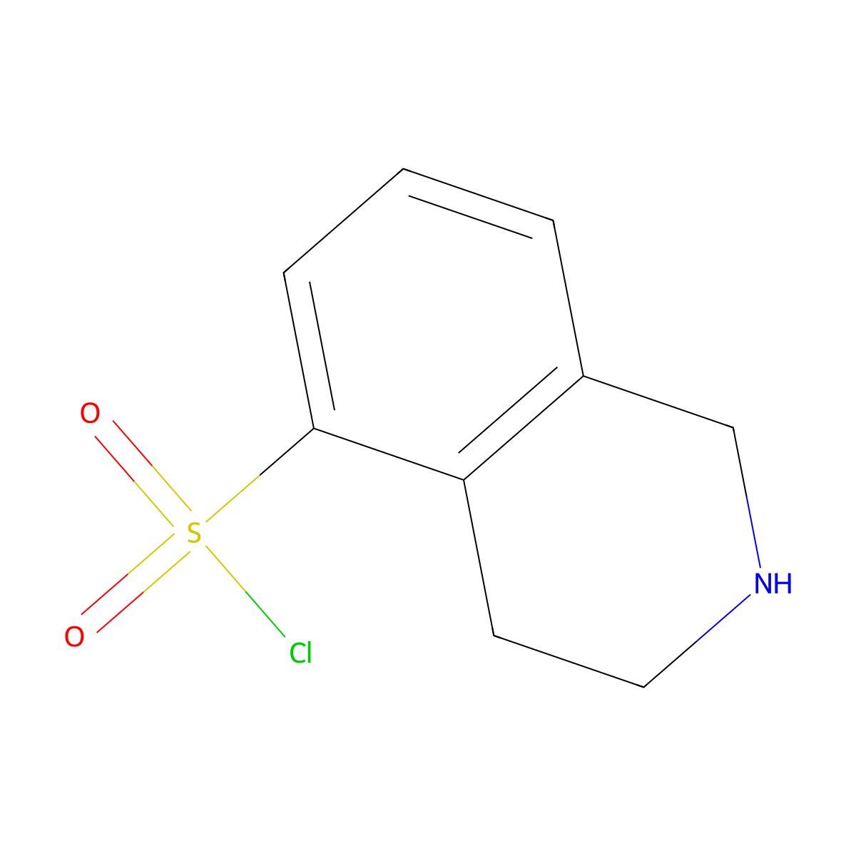 1,2,3,4-Tetrahydroisoquinoline-5-sulfonyl chloride molecular structure, CAS 2385402-22-0