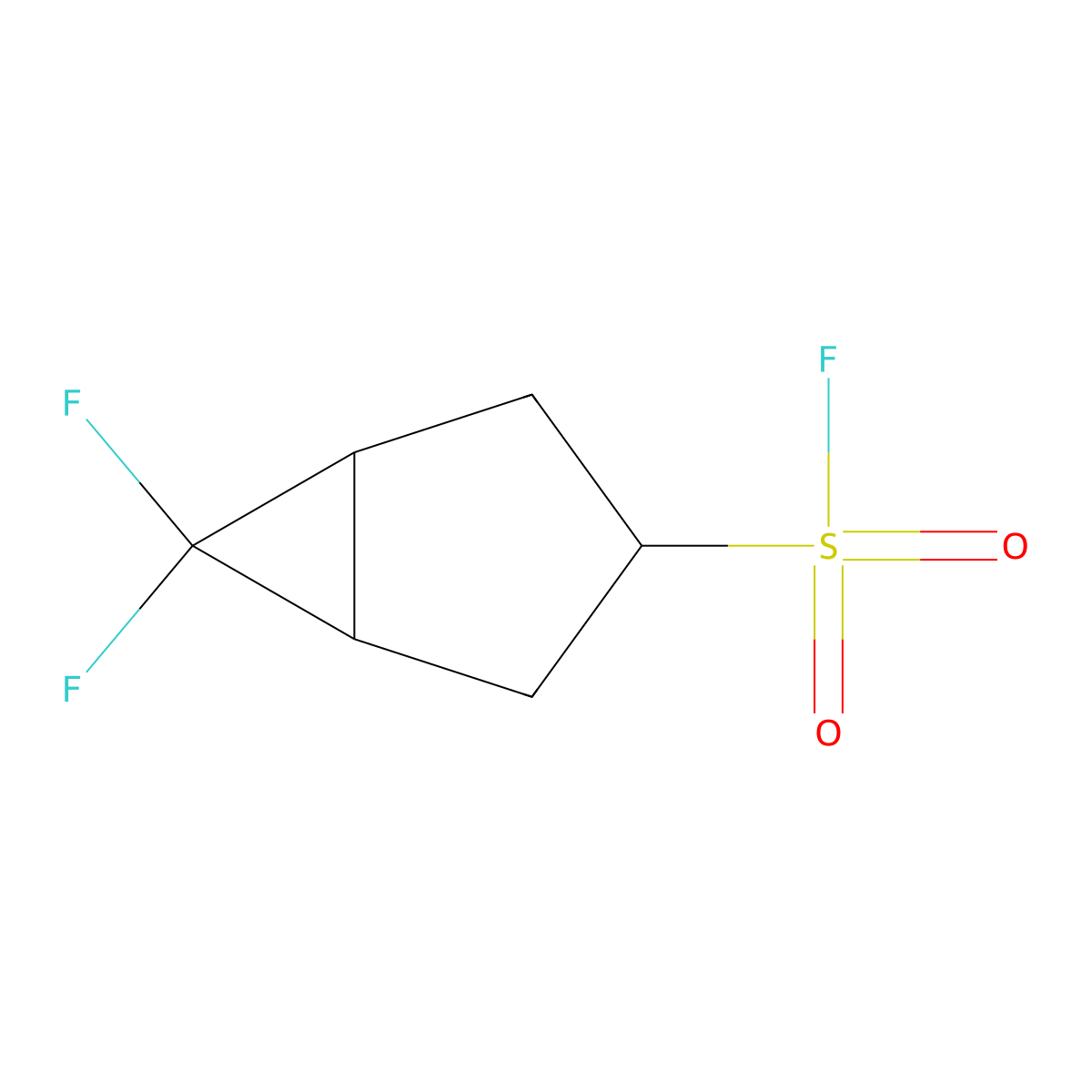 6,6-Difluorobicyclo[3.1.0]hexane-3-sulfonyl fluoride molecular structure, CAS 2385417-94-5