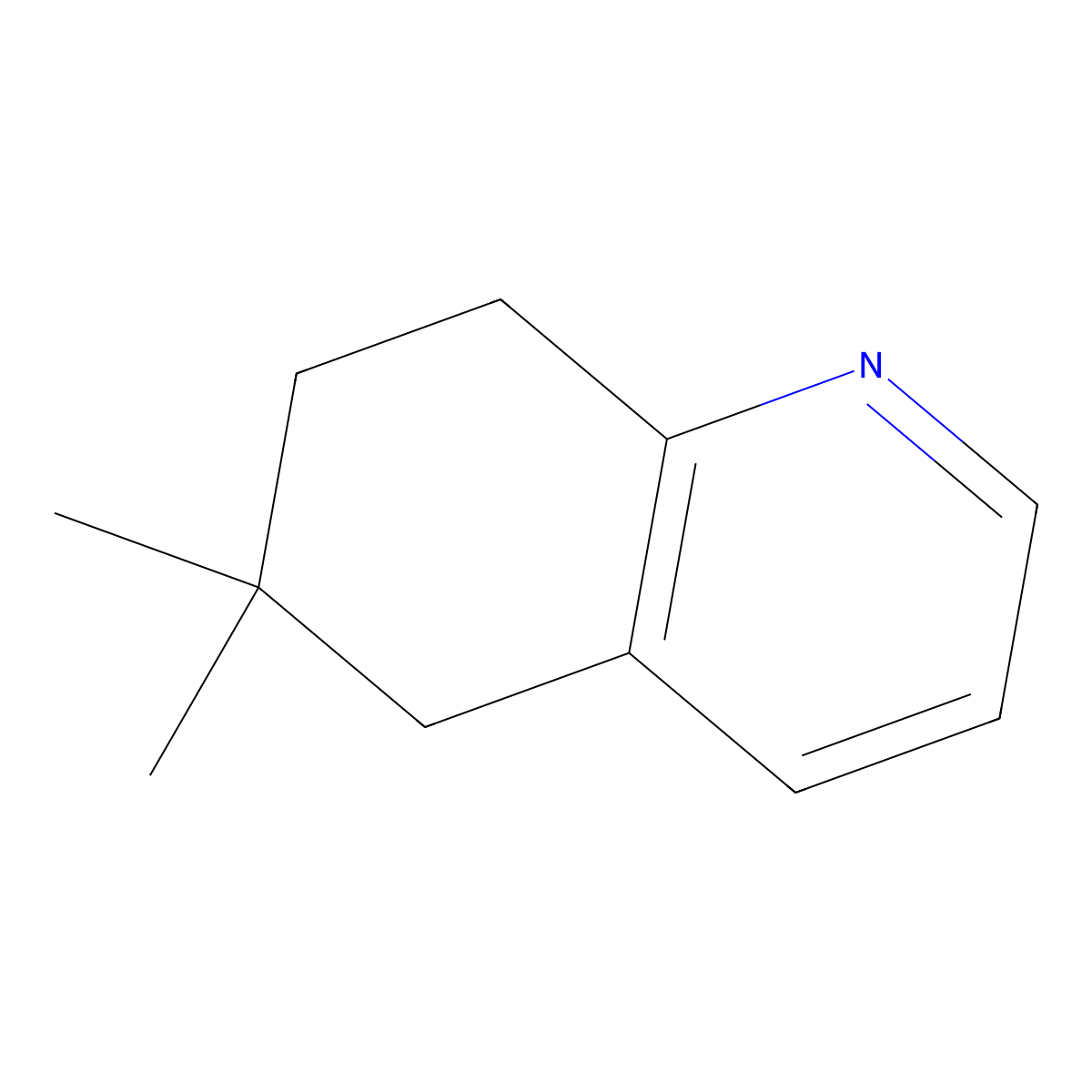 6,6-Dimethyl-5,6,7,8-tetrahydroquinoline molecular structure, CAS 2385429-69-4