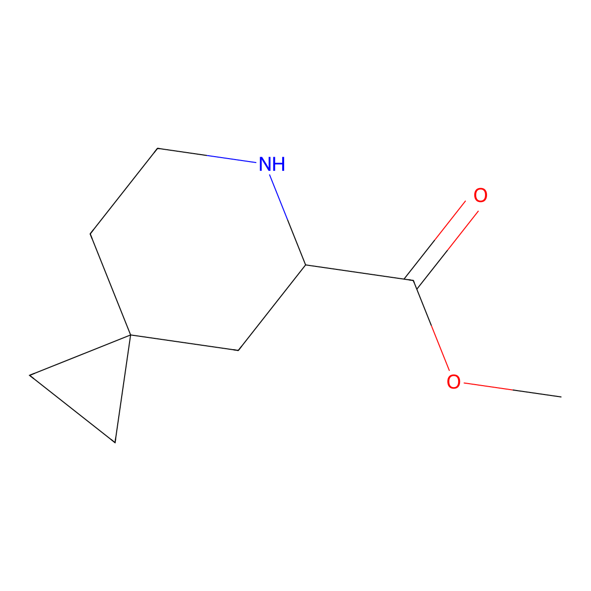 Methyl 6-azaspiro[2.5]octane-5-carboxylate molecular structure, CAS 2385447-96-9