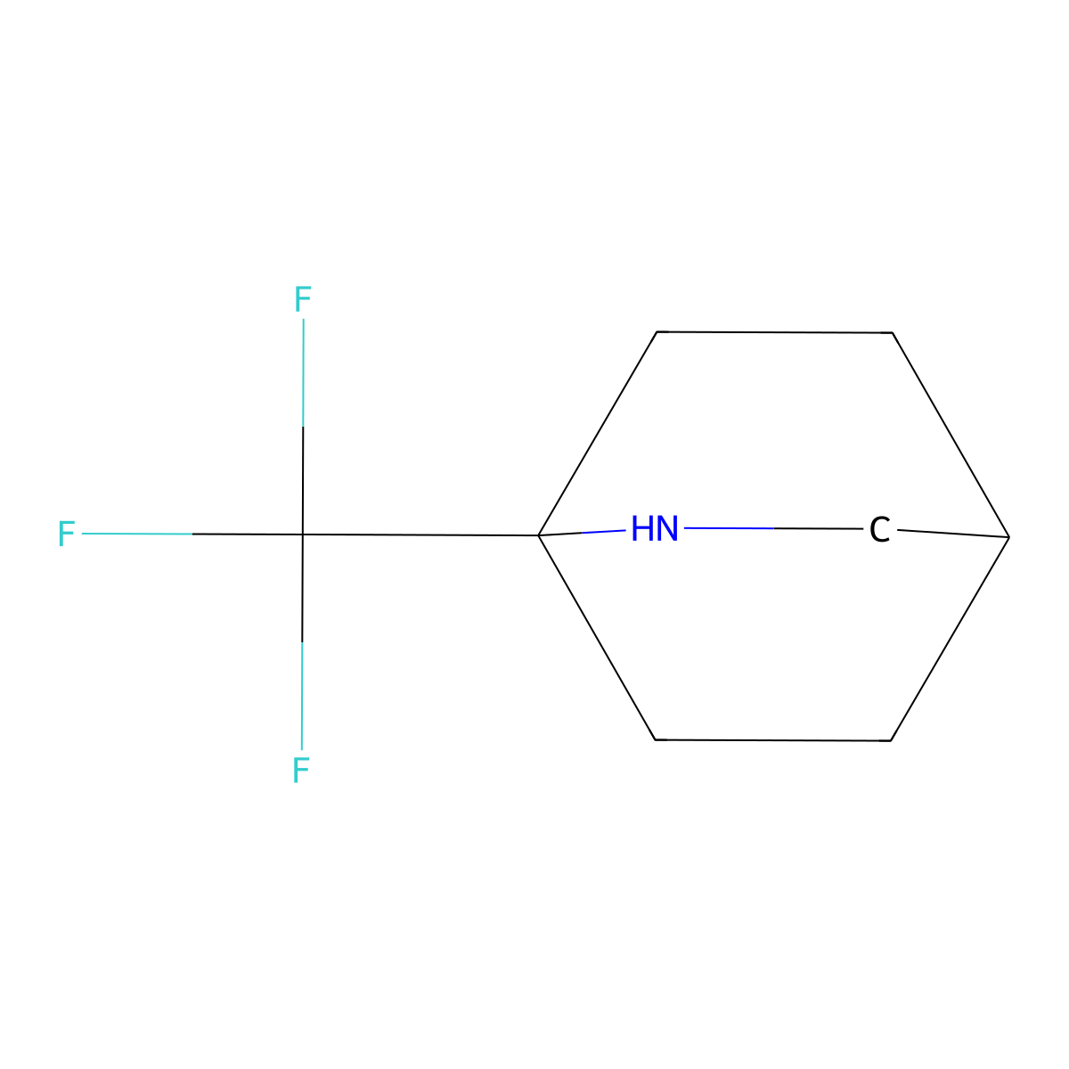 1-(Trifluoromethyl)-2-azabicyclo[2.2.2]octane molecular structure, CAS 2385452-49-1