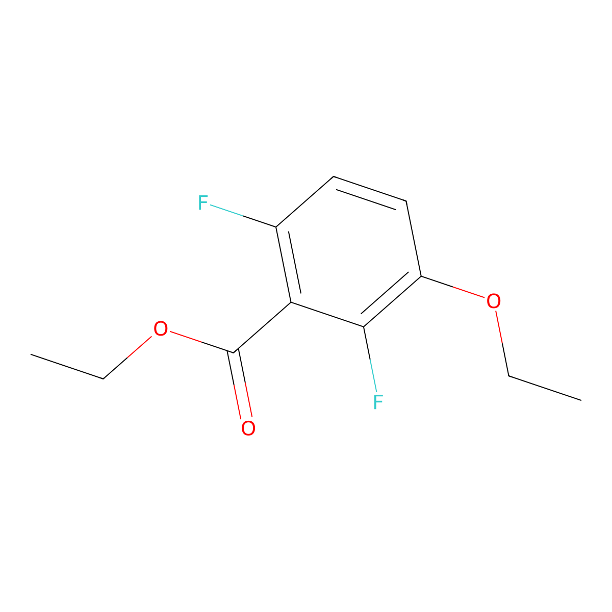 Ethyl 3-ethoxy-2,6-difluorobenzoate molecular structure, CAS 2385483-15-6