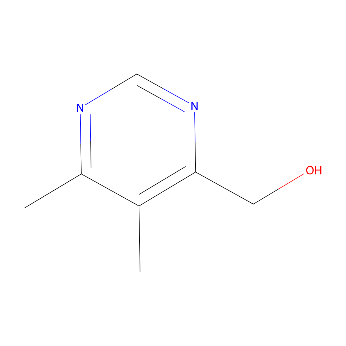(5,6-Dimethylpyrimidin-4-yl)methanol molecular structure, CAS 2385507-70-8