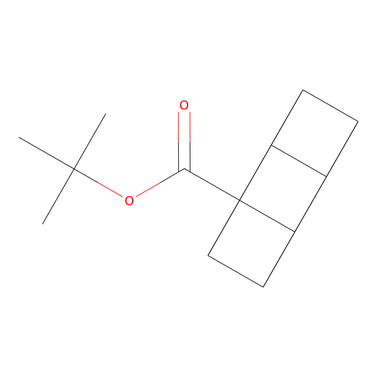 Tert-butyl cubane-1-carboxylate molecular structure, CAS 2385525-22-2